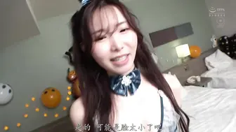 NPJS-256 [中文字幕] 万圣节活动中偶遇身材绝佳的兔女郎姐姐，带回酒店进行个人拍摄与亲密录像，尝试性爱后发现她竟是骑乘位的天才 - 響蓮